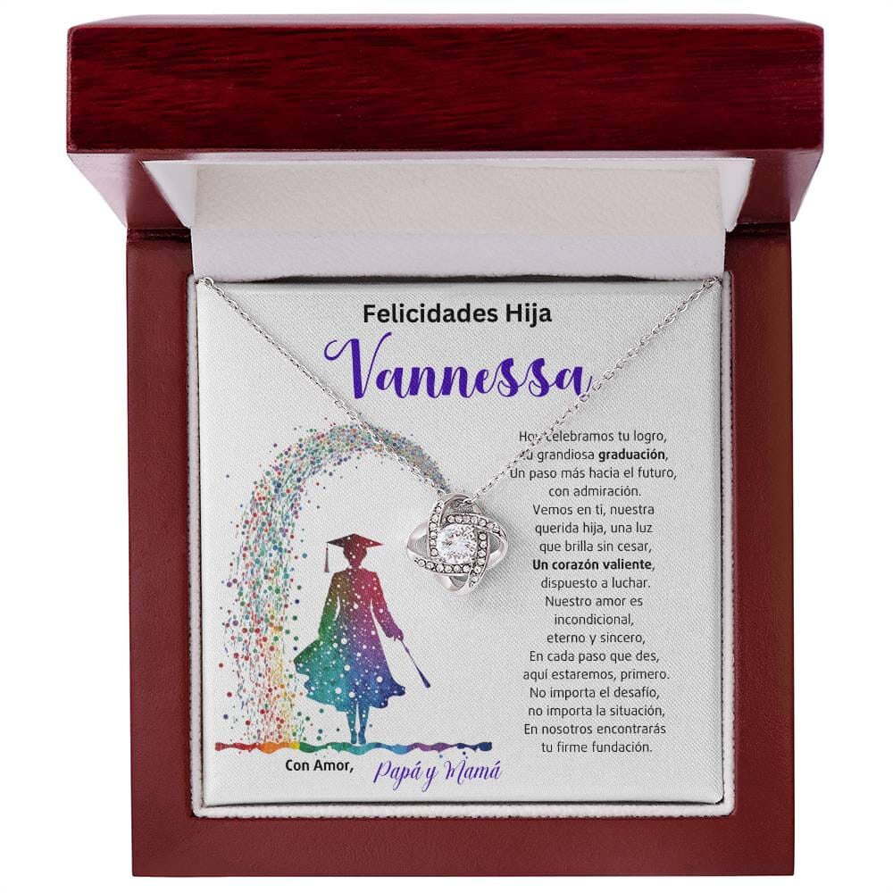 El Nudo Eterno del Amor: Un Legado de Luz y Coraje en tu Graduación Jewelry/LoveKnot 