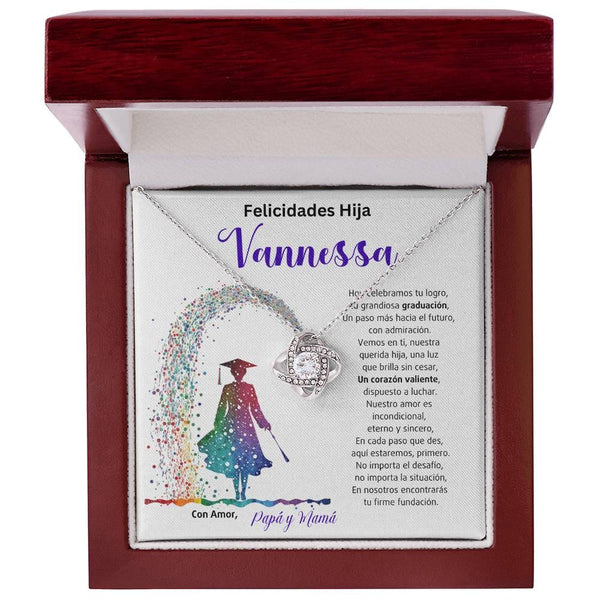 El Nudo Eterno del Amor: Un Legado de Luz y Coraje en tu Graduación Jewelry/LoveKnot 