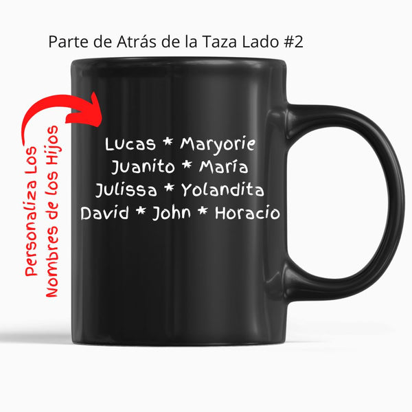 El Papá de los Pollitos Taza Negra 11oz y 15oz ( Personalizada) Coffee Mug Regalos.Gifts 