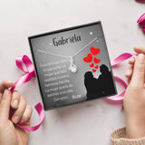 El regalo para enamorar más a la mujer de tu vida - Collar Lazo con piedra - personaliza la tarjeta y enamórala más Jewelry ShineOn Fulfillment 