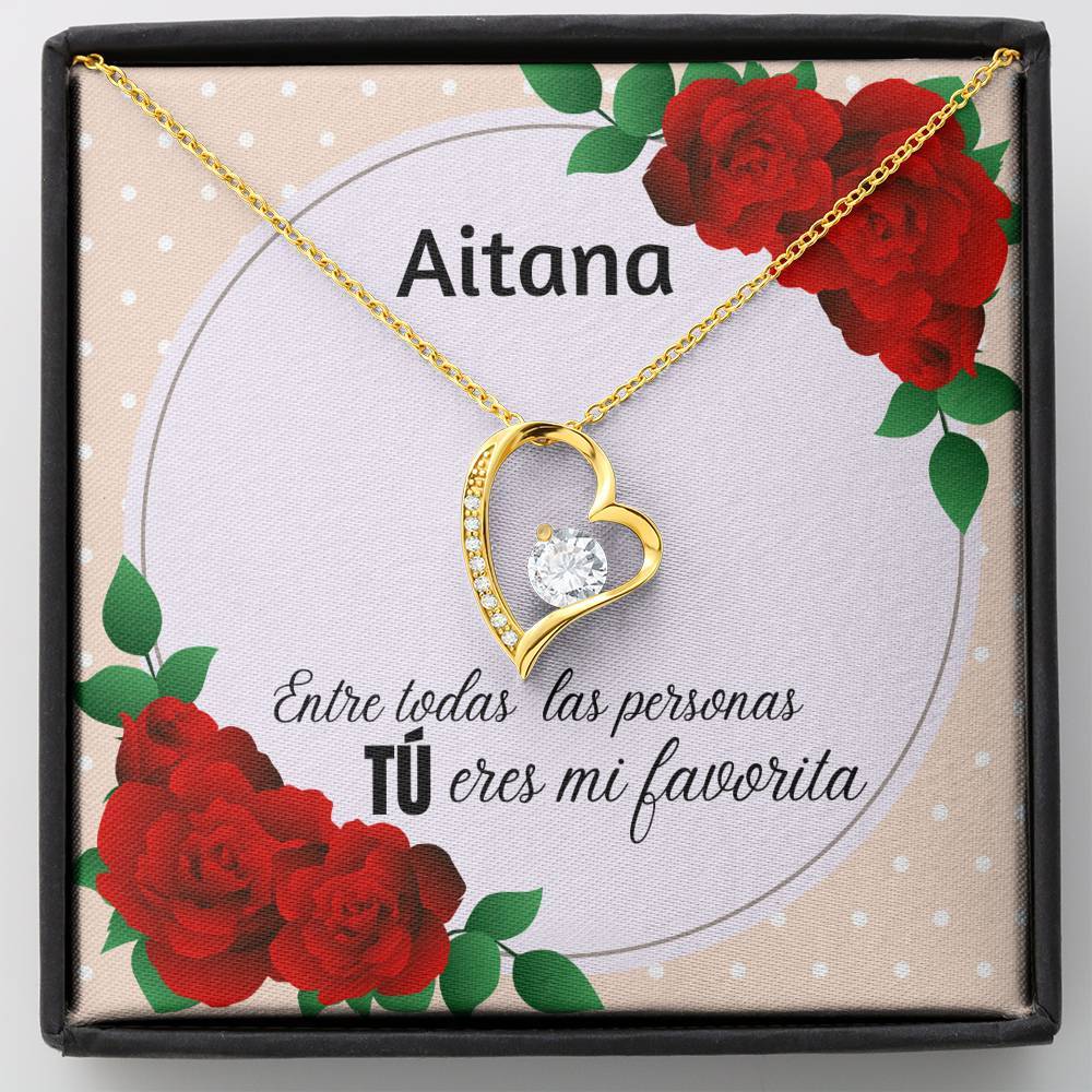 El regalo para mi persona favorita - - Collar Forever Love con Tarjeta personalizada. Jewelry/ForeverLove 