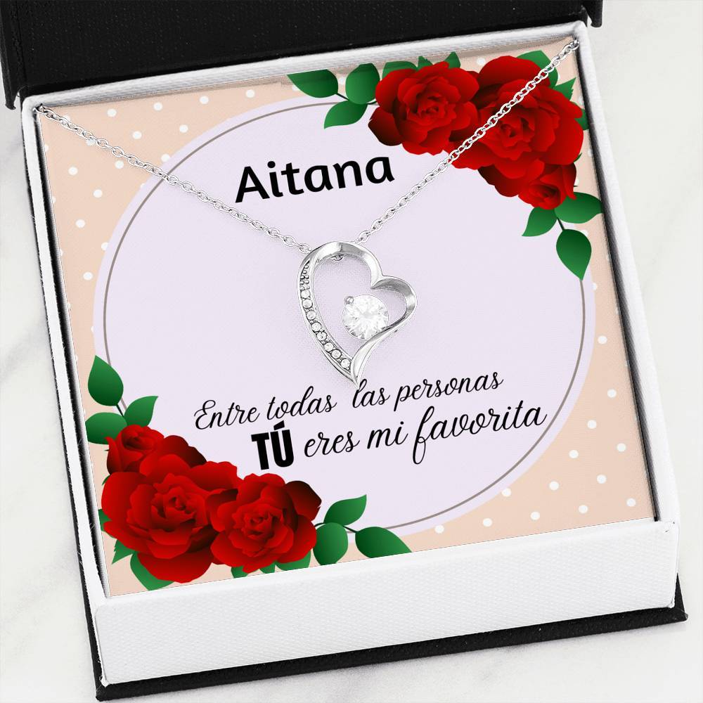 El regalo para mi persona favorita - - Collar Forever Love con Tarjeta personalizada. Jewelry/ForeverLove 