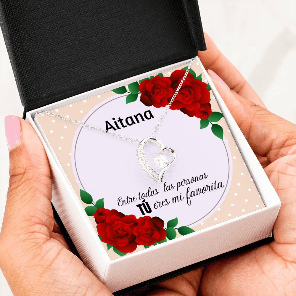 El regalo para mi persona favorita - - Collar Forever Love con Tarjeta personalizada. Jewelry/ForeverLove 