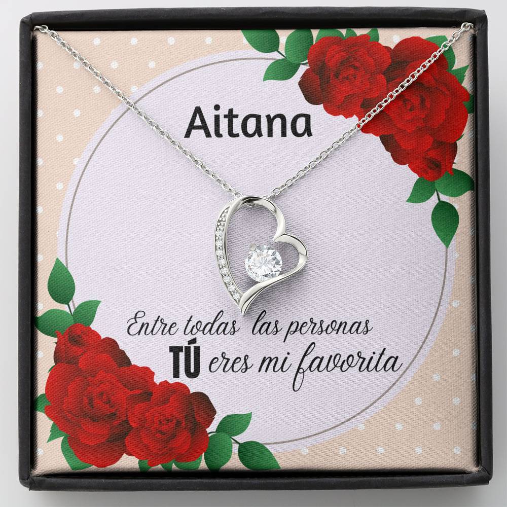 El regalo para mi persona favorita - - Collar Forever Love con Tarjeta personalizada. Jewelry/ForeverLove 