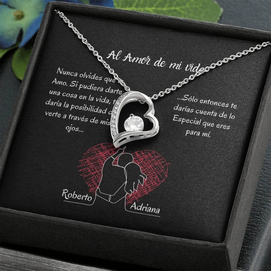 El regalo PERFECTO para el Amor de mi vida - Amor por siempre! Forever Love Jewelry/ForeverLove 14k White Gold Finish Cajita Estandard 