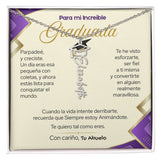 El Regalo que Guarda un Momento Inolvidable - Collar de Graduación para Ella (nieta, hija, hermana, sobrina...) Jewelry/NameNecklace Acero inoxidable pulido Caja de Regalo incluida 