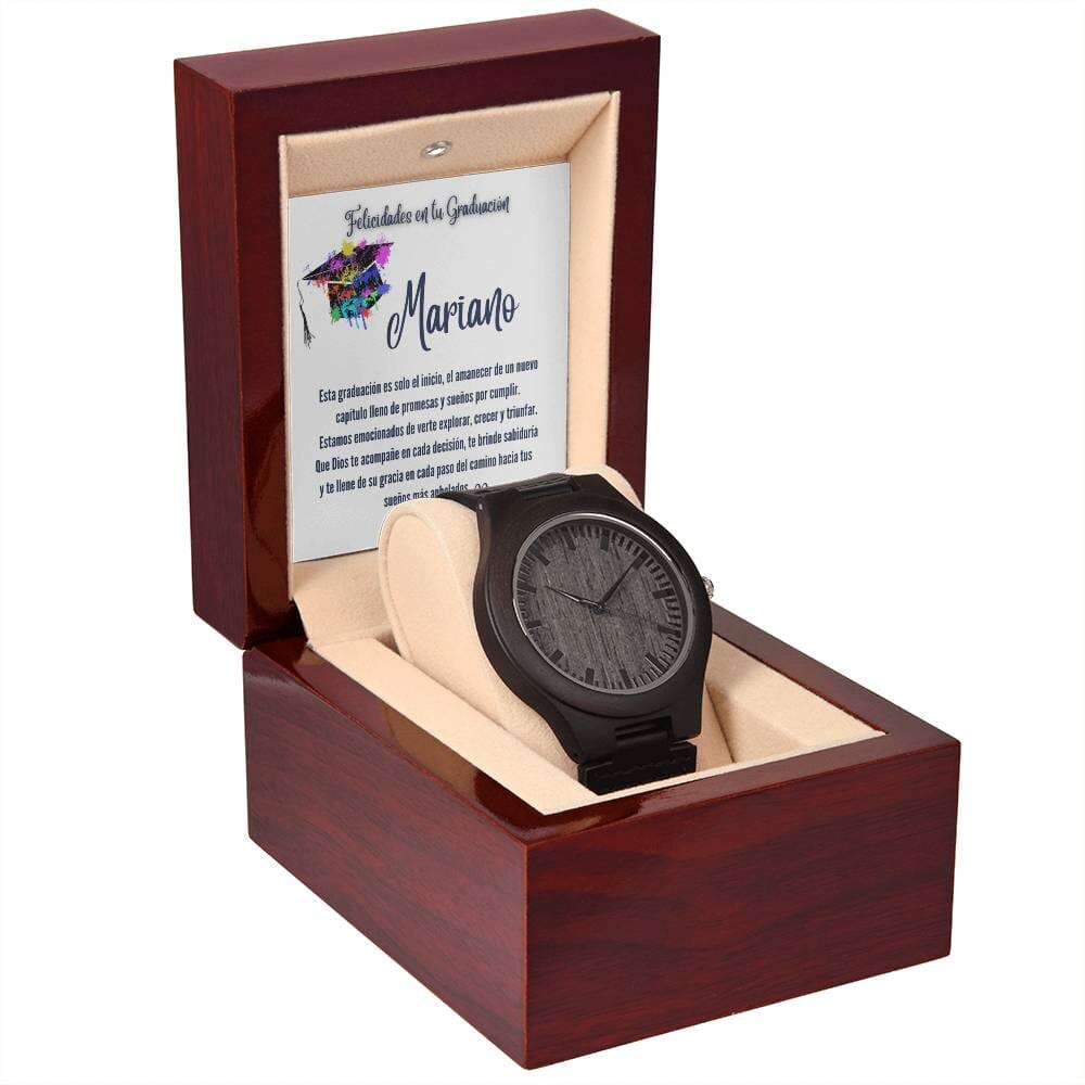El Tiempo de Tus Sueños: Un Reloj de Madera para Celebrar tu Graduación Jewelry/Watch 