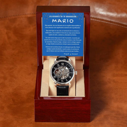 El Tiempo del Orgullo: Un Legado de Amor y Éxito para tu Graduado Jewelry/Watch 