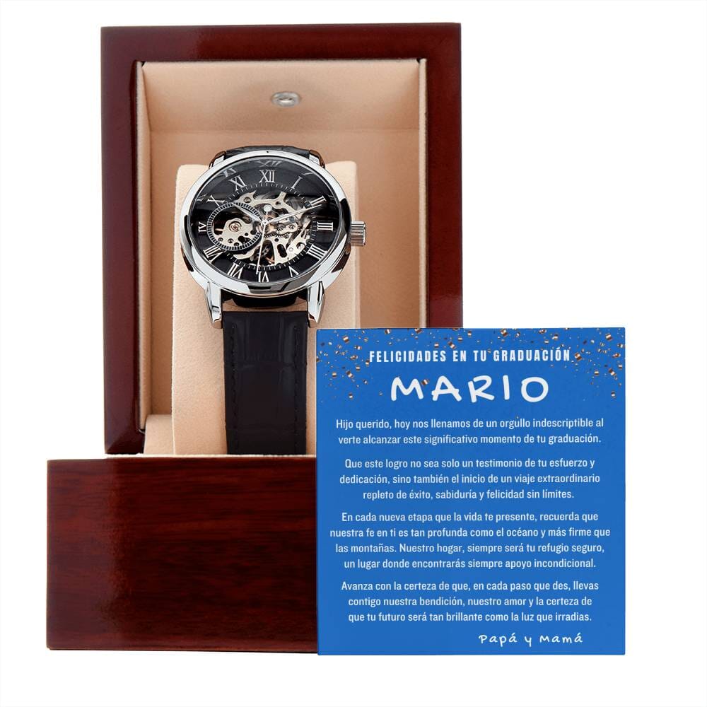 El Tiempo del Orgullo: Un Legado de Amor y Éxito para tu Graduado Jewelry/Watch 