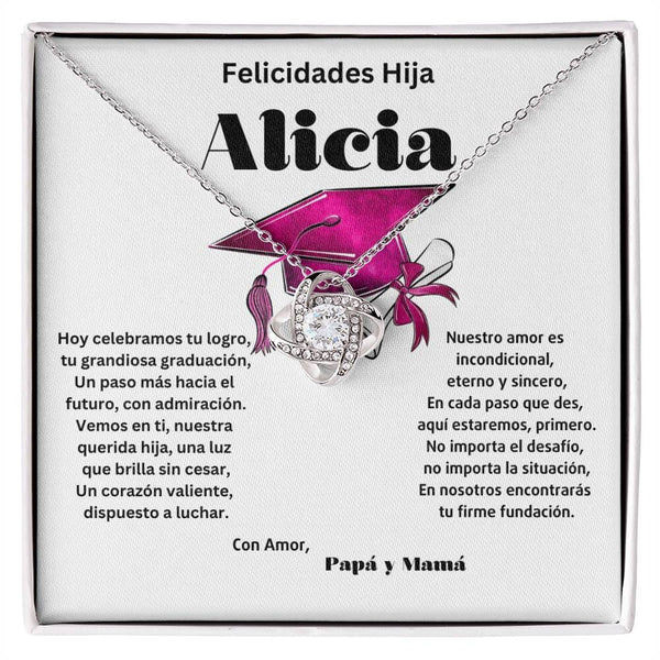 El Vínculo Infinito: Un Abrazo Eterno en su Graduación Jewelry/LoveKnot 