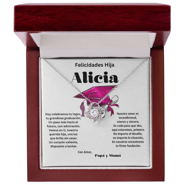 El Vínculo Infinito: Un Abrazo Eterno en su Graduación Jewelry/LoveKnot 