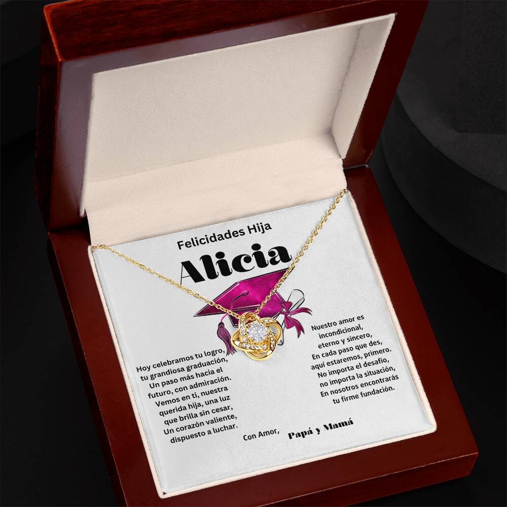 El Vínculo Infinito: Un Abrazo Eterno en su Graduación Jewelry/LoveKnot 