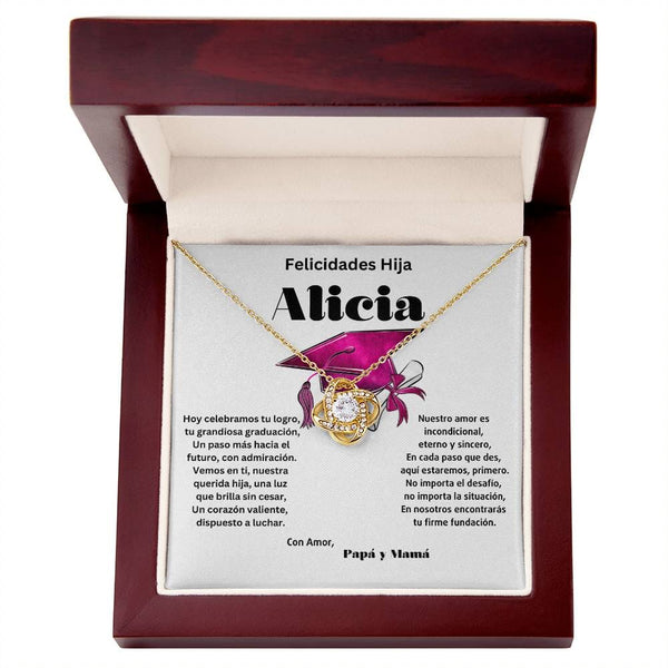 El Vínculo Infinito: Un Abrazo Eterno en su Graduación Jewelry/LoveKnot 