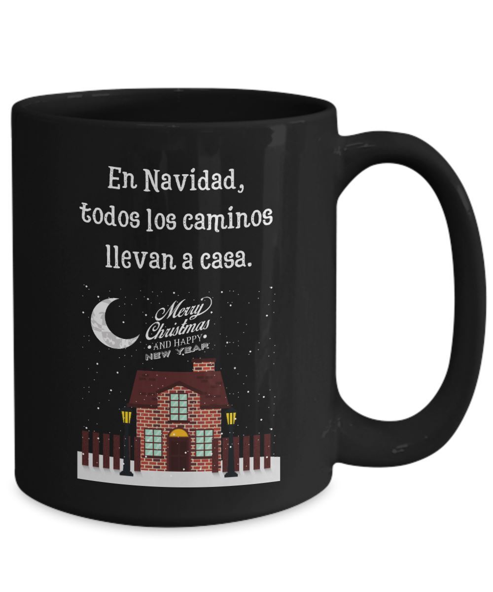 En Navidad Todos los caminos llevan a casa Coffee Mug Regalos.Gifts 