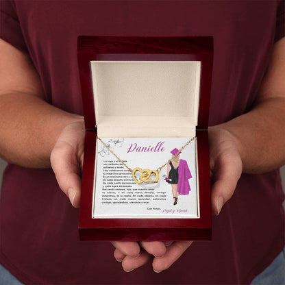 Encanto de Graduación: Collar Corazones Entrelazados con Emotiva Tarjeta Jewelry/InterlockingHearts 