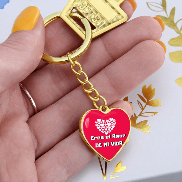 Eres el Amor de mi Vida - Llavero Corazón Jewelry 