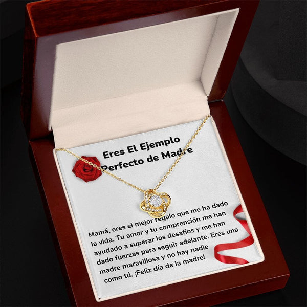 Eres El Ejemplo Perfecto de Madre - Collar para Mamá (Nudo de Amor) Love Knot Jewelry ShineOn Fulfillment 