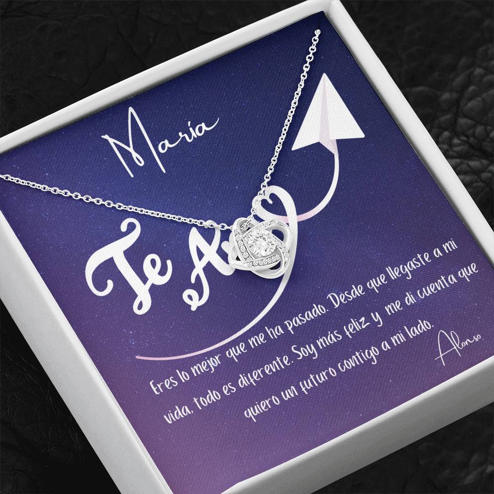 Eres lo mejor que me ha pasado. Desde que llegaste… - Collar Nudo de Amor para tu persona favorita. Jewelry/LoveKnot 