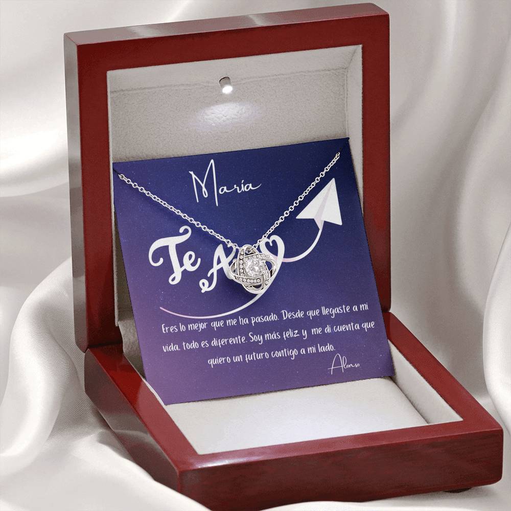 Eres lo mejor que me ha pasado. Desde que llegaste… - Collar Nudo de Amor para tu persona favorita. Jewelry/LoveKnot 