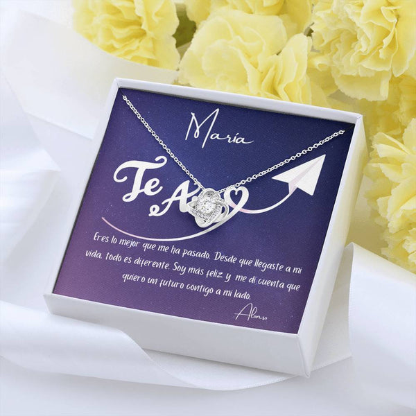 Eres lo mejor que me ha pasado. Desde que llegaste… - Collar Nudo de Amor para tu persona favorita. Jewelry/LoveKnot 