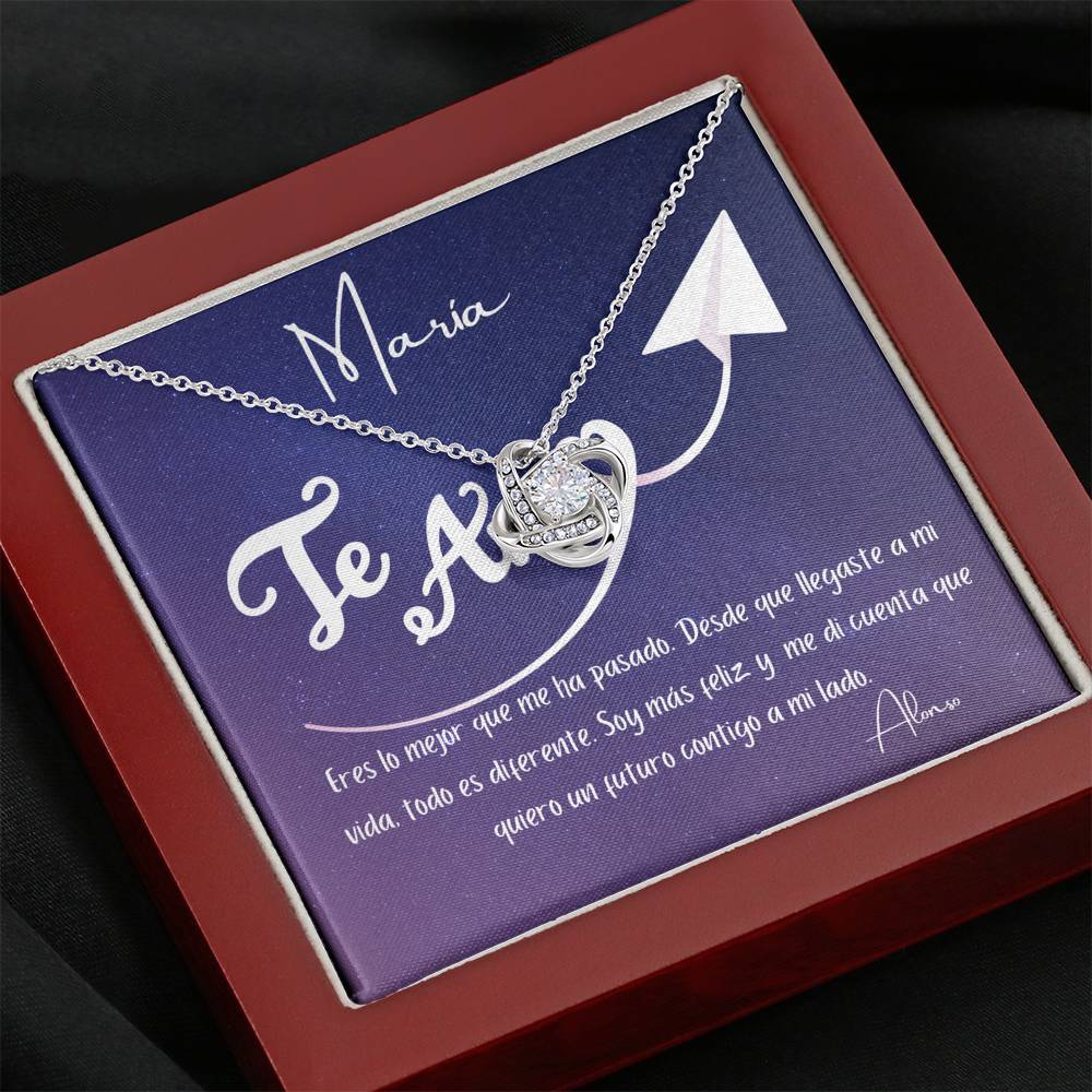 Eres lo mejor que me ha pasado. Desde que llegaste… - Collar Nudo de Amor para tu persona favorita. Jewelry/LoveKnot 