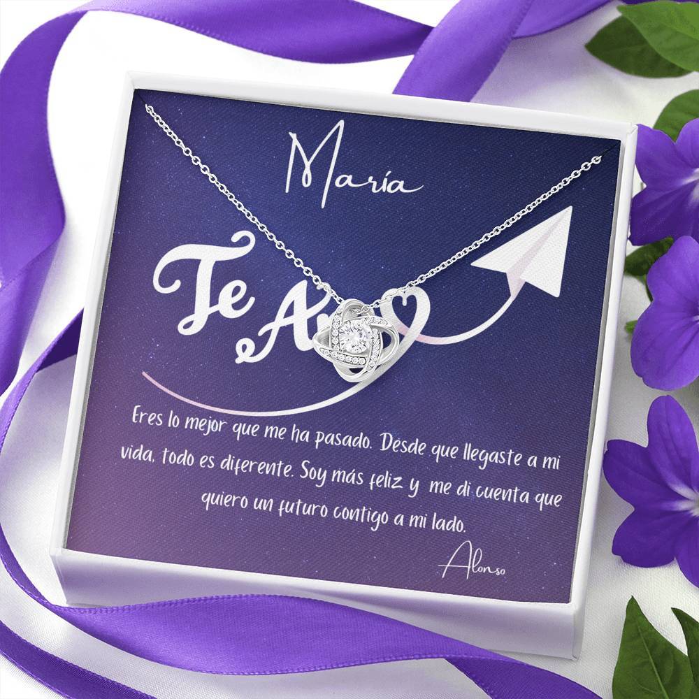 Eres lo mejor que me ha pasado. Desde que llegaste… - Collar Nudo de Amor para tu persona favorita. Jewelry/LoveKnot 