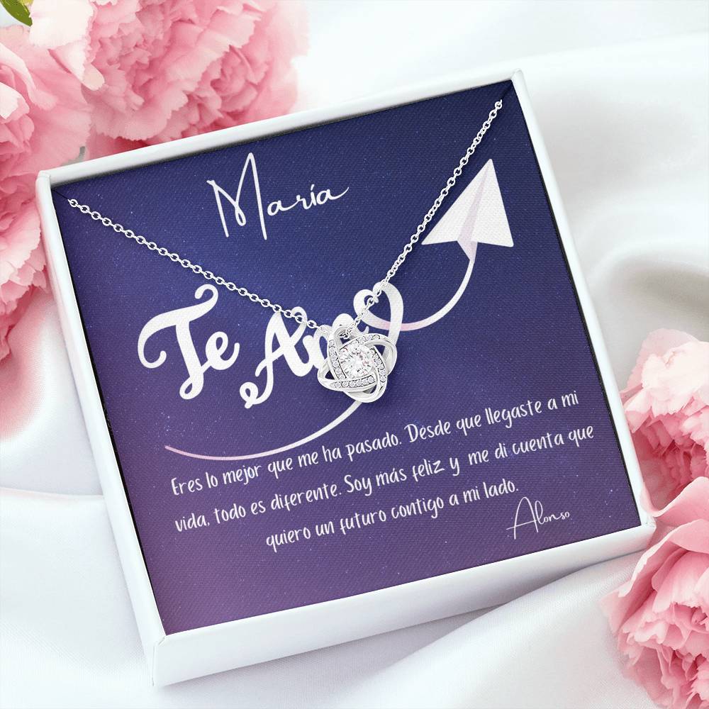 Eres lo mejor que me ha pasado. Desde que llegaste… - Collar Nudo de Amor para tu persona favorita. Jewelry/LoveKnot 