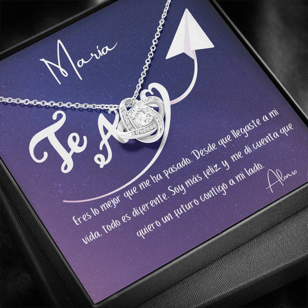 Eres lo mejor que me ha pasado. Desde que llegaste… - Collar Nudo de Amor para tu persona favorita. Jewelry/LoveKnot 