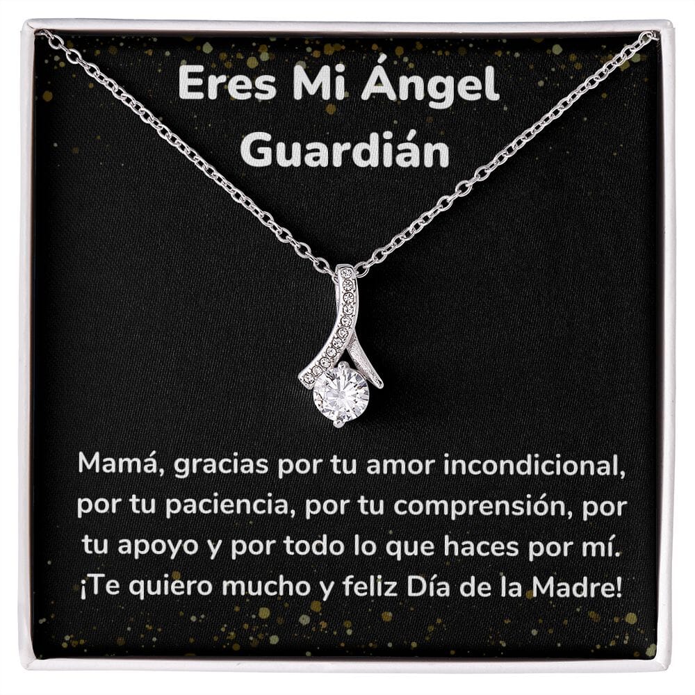 Eres Mi Ángel Guardián Collar Belleza Seductora (Alluring Beauty) Para Mamá Jewelry ShineOn Fulfillment Acabado en oro blanco de 14 k Standard Box 