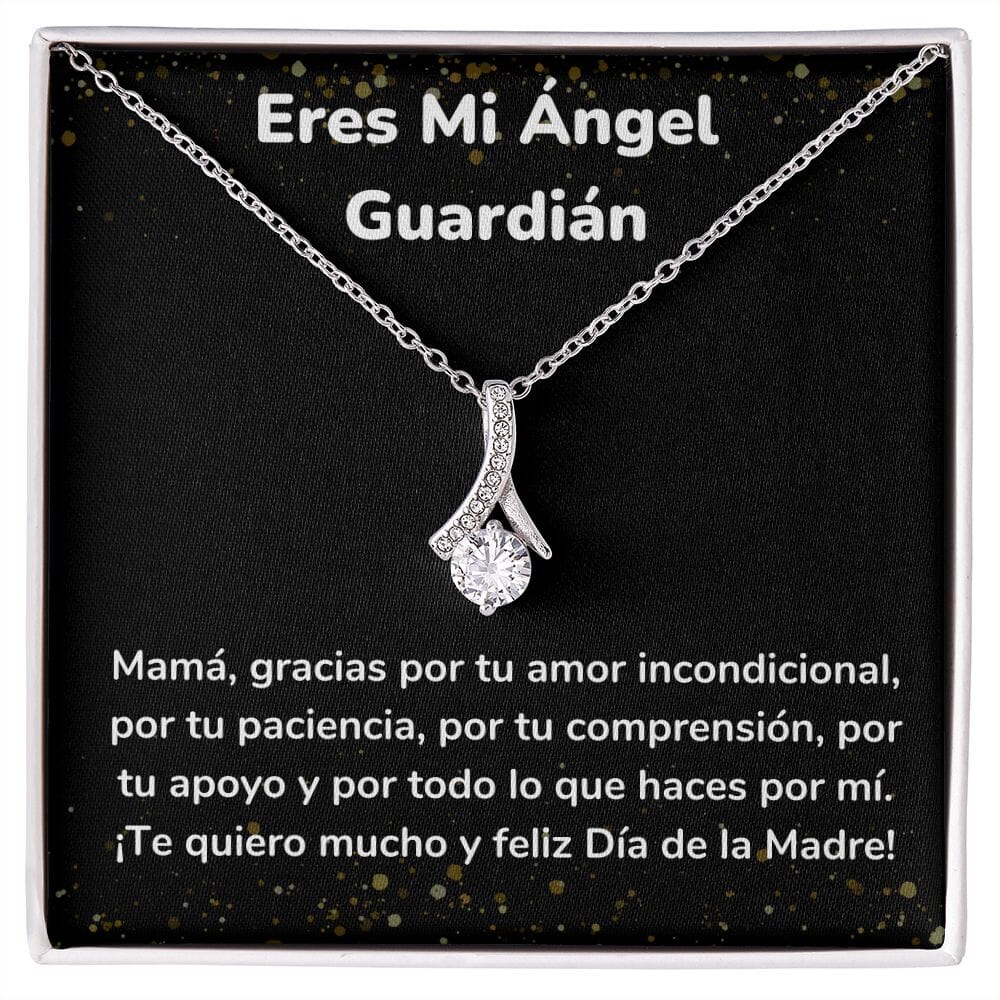 Eres Mi Ángel Guardián Collar Belleza Seductora (Alluring Beauty) Para Mamá Jewelry/AlluringBeauty Acabado en oro blanco de 14 k Standard Box 