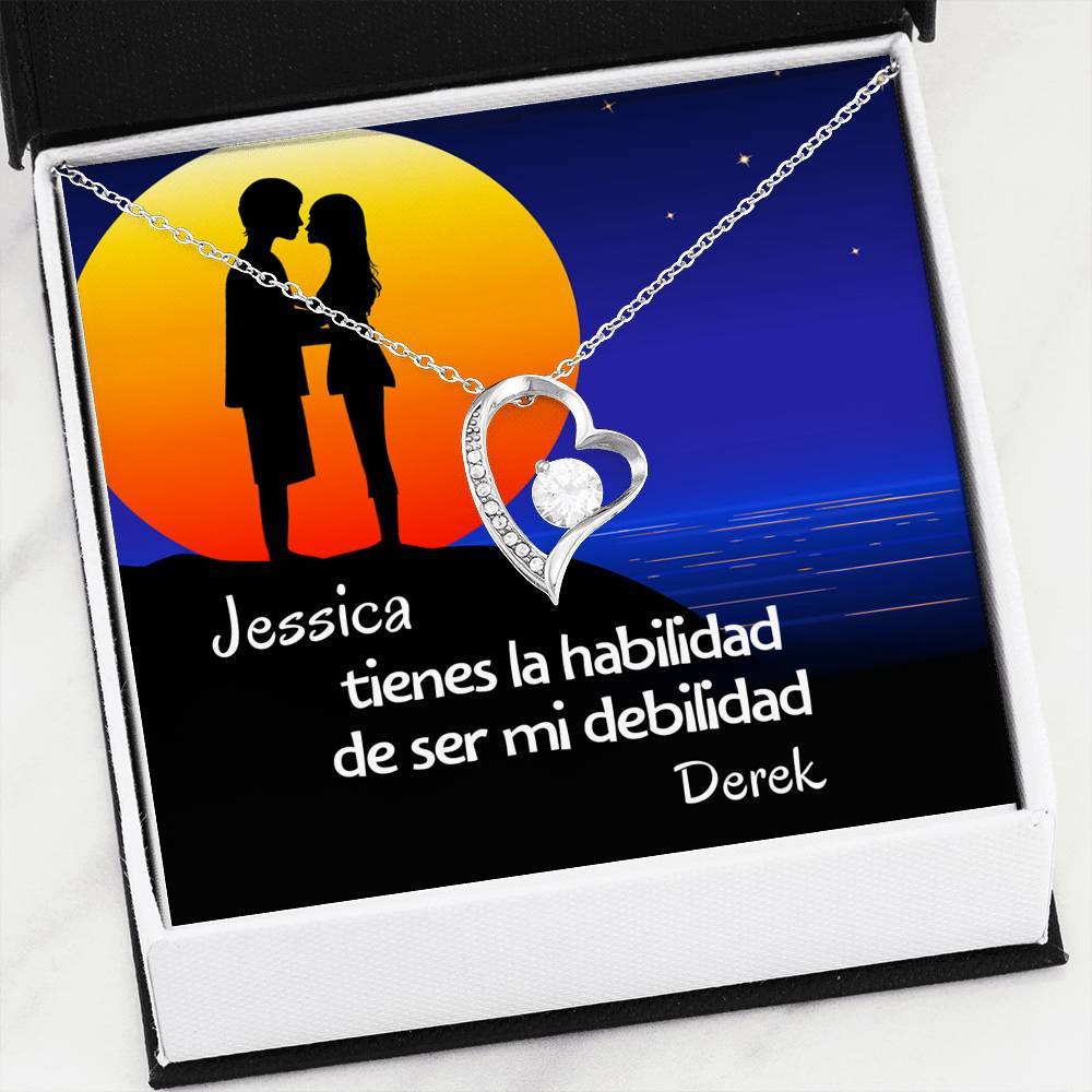 Eres mi debilidad - Collar Forever Love para mi amor. Para la mujer de mi vida. Jewelry/ForeverLove 