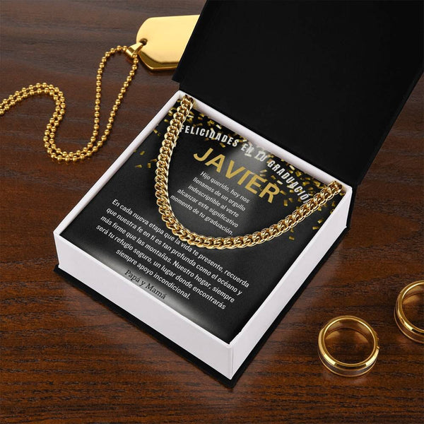 Eslabones de Amor y Orgullo: Un Legado de Luz en Tu Graduación Jewelry/CubanLink 