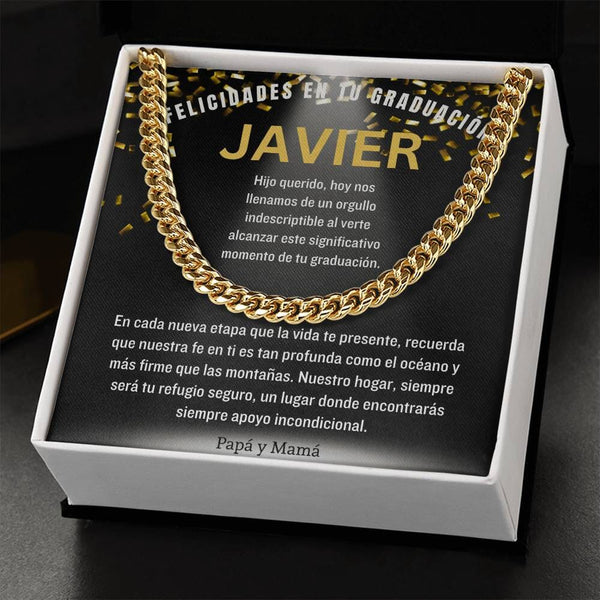 Eslabones de Amor y Orgullo: Un Legado de Luz en Tu Graduación Jewelry/CubanLink ShineOn Fulfillment <p>Acabado en Oro Amarillo de 14 quilates</p> Standard Box 
