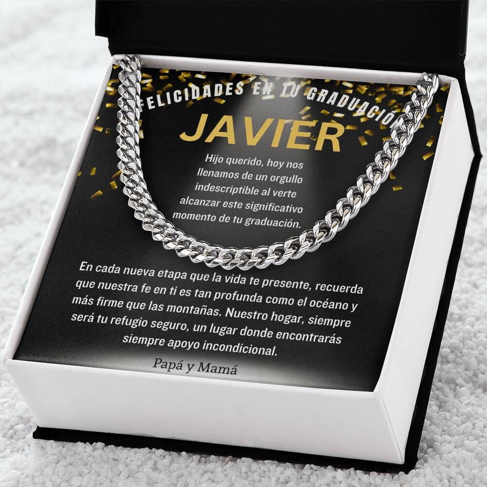 Eslabones de Amor y Orgullo: Un Legado de Luz en Tu Graduación Jewelry/CubanLink 