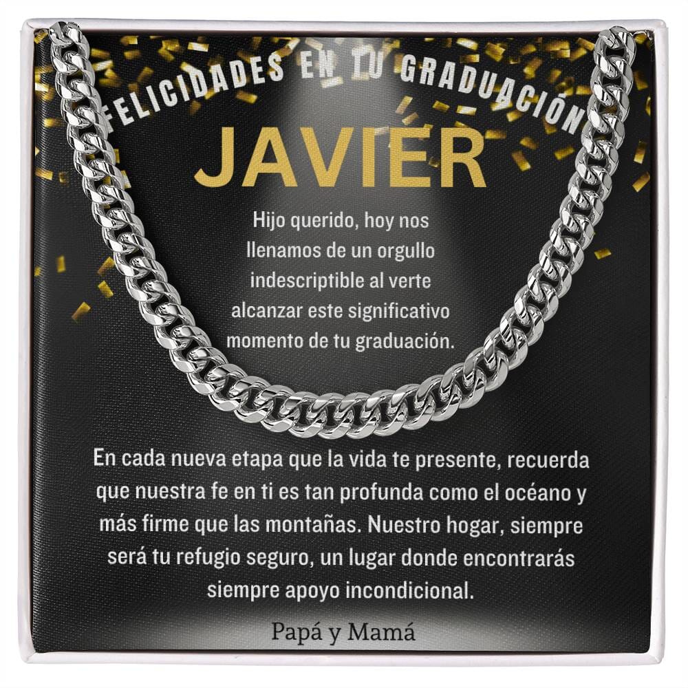 Eslabones de Amor y Orgullo: Un Legado de Luz en Tu Graduación Jewelry/CubanLink 