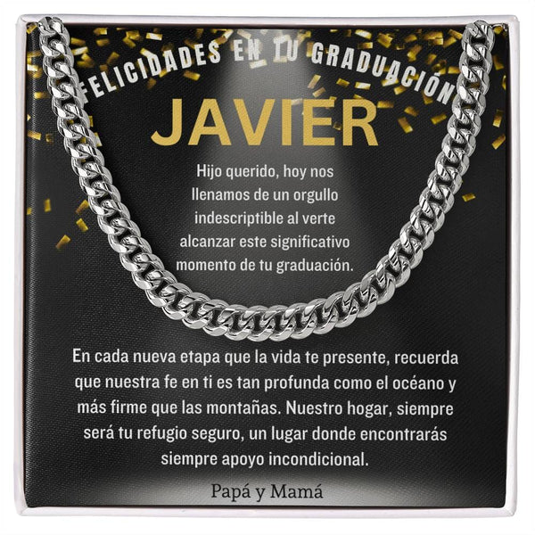 Eslabones de Amor y Orgullo: Un Legado de Luz en Tu Graduación Jewelry/CubanLink 