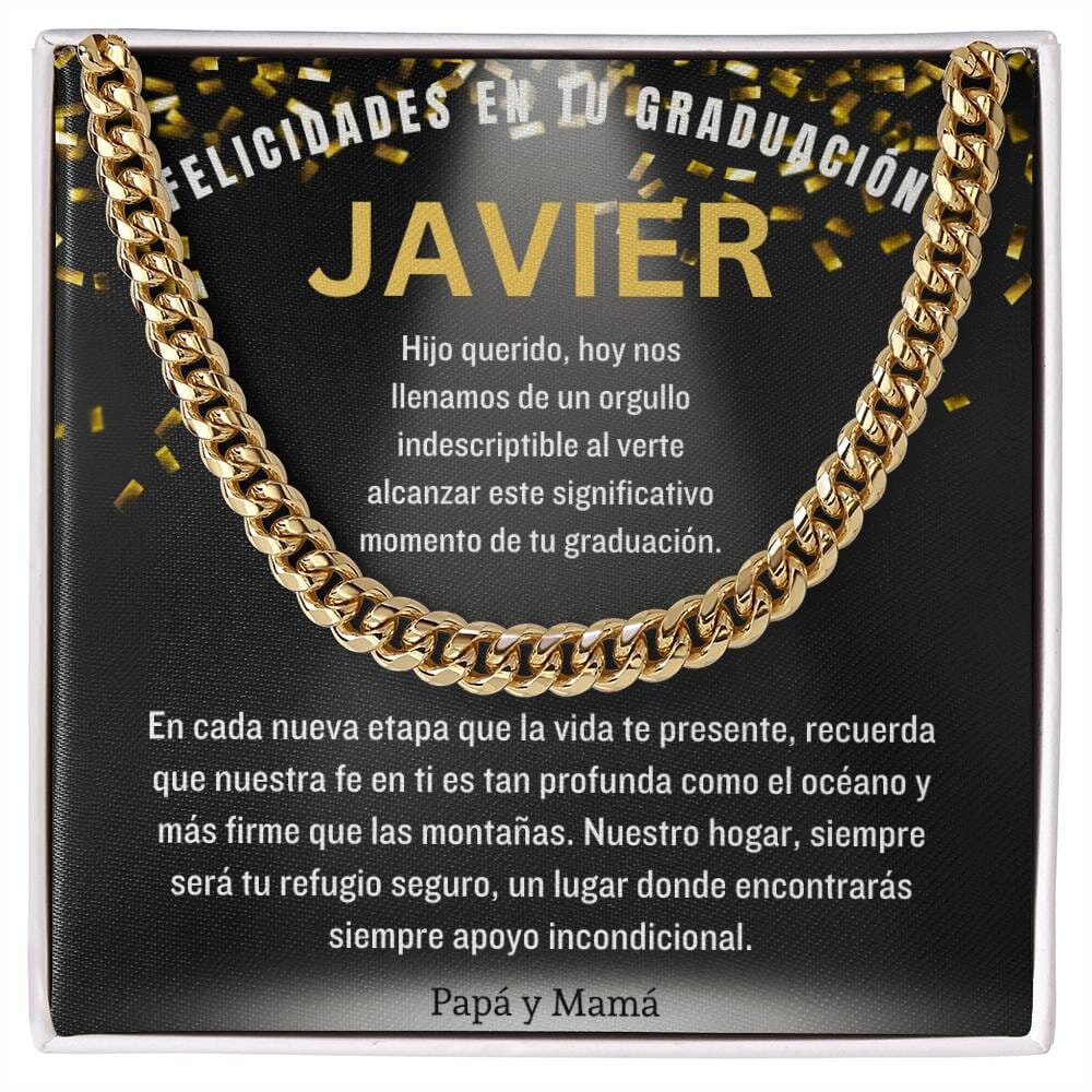 Eslabones de Amor y Orgullo: Un Legado de Luz en Tu Graduación Jewelry/CubanLink 