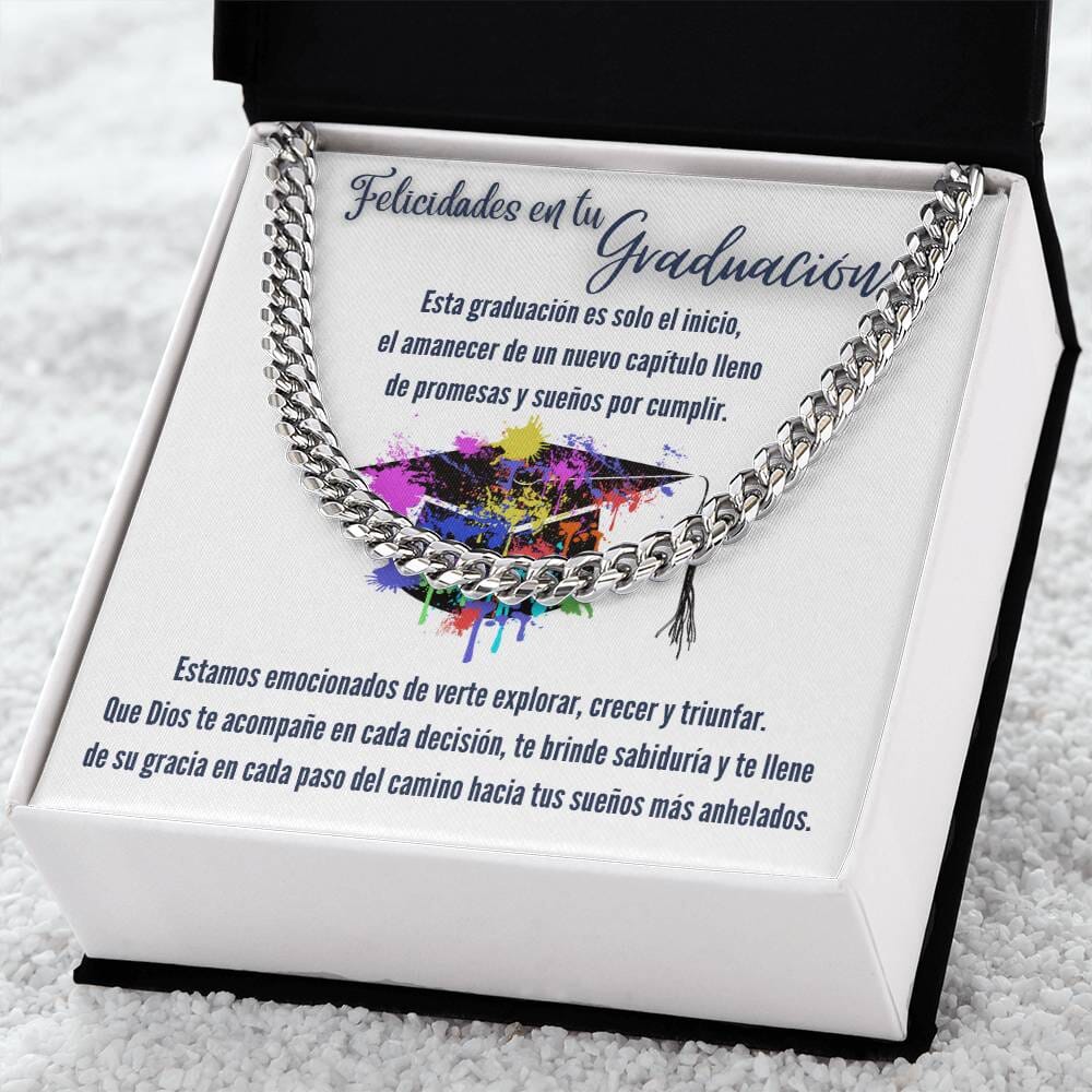 Eslabones de Amor y Sueños: Un Regalo de Graduación que Ilumina el Camino Jewelry/CubanLink 