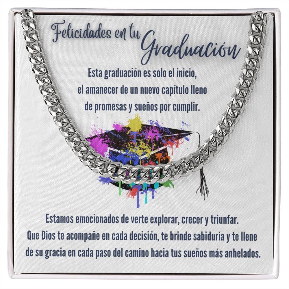 Eslabones de Amor y Sueños: Un Regalo de Graduación que Ilumina el Camino Jewelry/CubanLink 