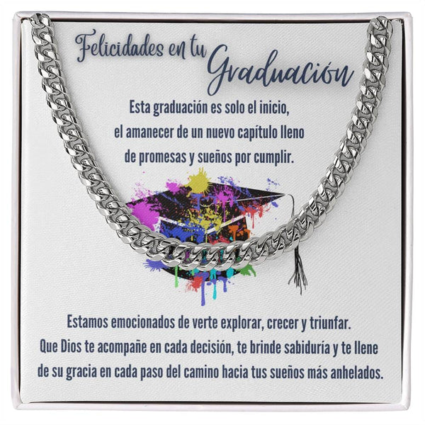 Eslabones de Amor y Sueños: Un Regalo de Graduación que Ilumina el Camino Jewelry/CubanLink 