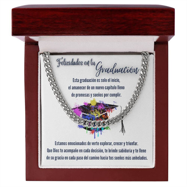 Eslabones de Amor y Sueños: Un Regalo de Graduación que Ilumina el Camino Jewelry/CubanLink 