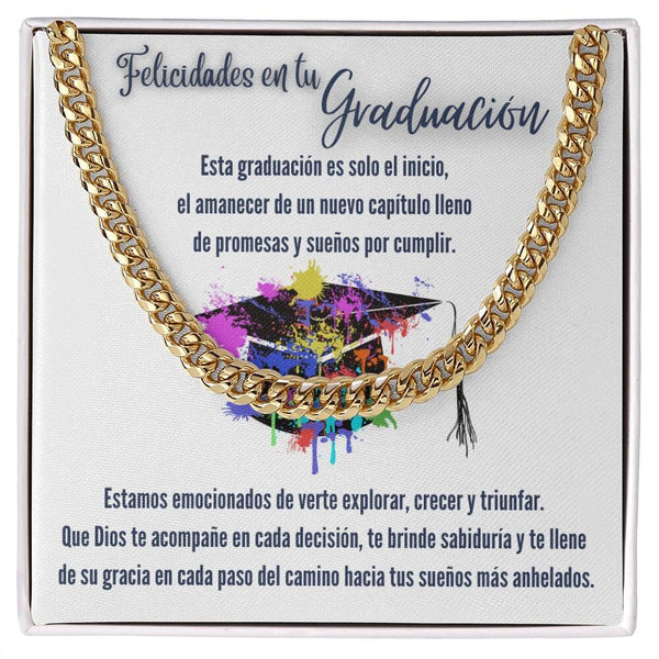 Eslabones de Amor y Sueños: Un Regalo de Graduación que Ilumina el Camino Jewelry/CubanLink 