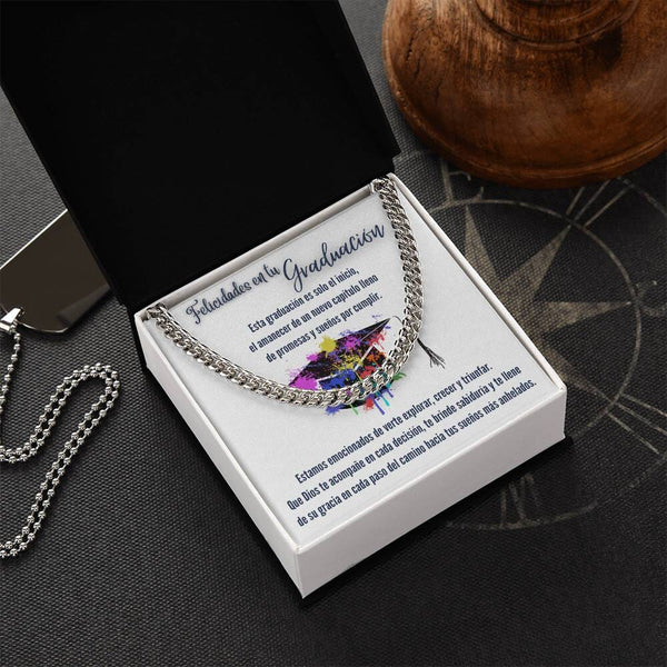 Eslabones de Amor y Sueños: Un Regalo de Graduación que Ilumina el Camino Jewelry/CubanLink 