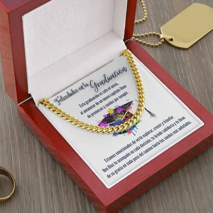 Eslabones de Amor y Sueños: Un Regalo de Graduación que Ilumina el Camino Jewelry/CubanLink 