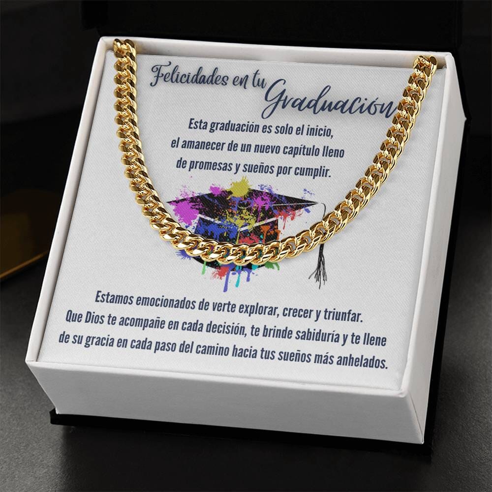 Eslabones de Amor y Sueños: Un Regalo de Graduación que Ilumina el Camino Jewelry/CubanLink 