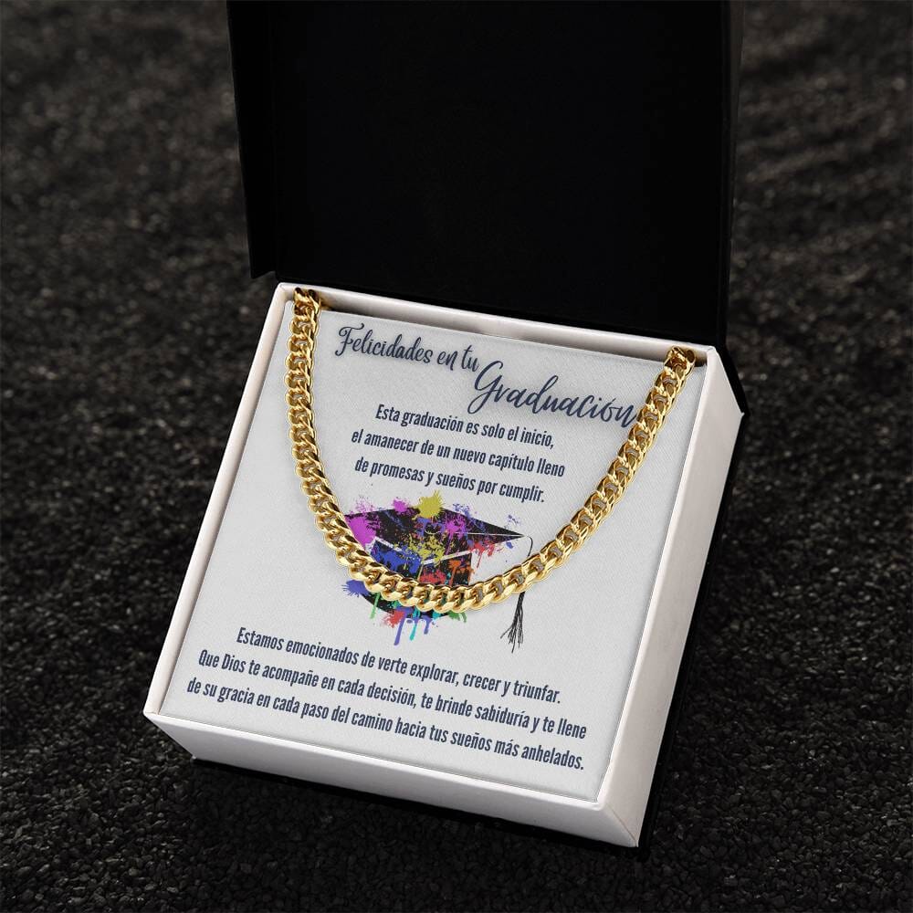 Eslabones de Amor y Sueños: Un Regalo de Graduación que Ilumina el Camino Jewelry/CubanLink 