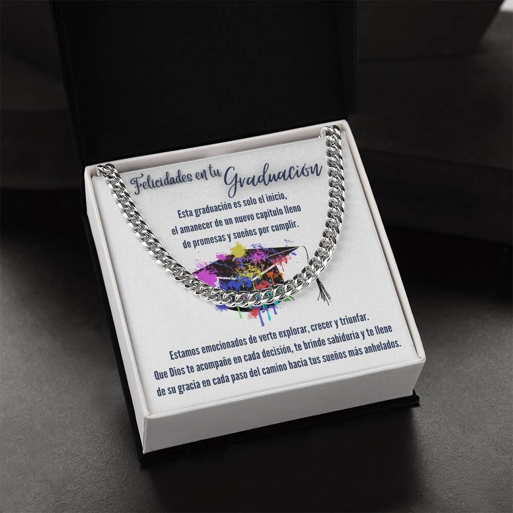 Eslabones de Amor y Sueños: Un Regalo de Graduación que Ilumina el Camino Jewelry/CubanLink 
