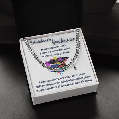 Eslabones de Amor y Sueños: Un Regalo de Graduación que Ilumina el Camino Jewelry/CubanLink 