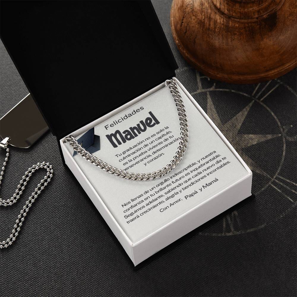 Eslabones de Orgullo: La Joya de la Perseverancia y el Amor Eterno Jewelry/CubanLink ShineOn Fulfillment Acero Inoxidable Standard Box 