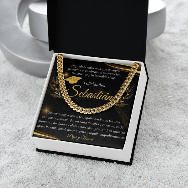 Eslabones de Orgullo: Un Regalo de Amor y Futuro para el Graduado Jewelry/CubanLink ShineOn Fulfillment <p>Acabado en Oro Amarillo de 14 quilates</p> Standard Box 